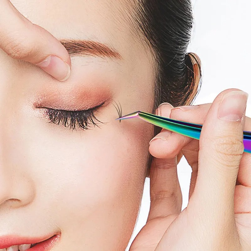 Photo Beauty Makeup - Stainless Steel Eyebrow Clip Slant Tip