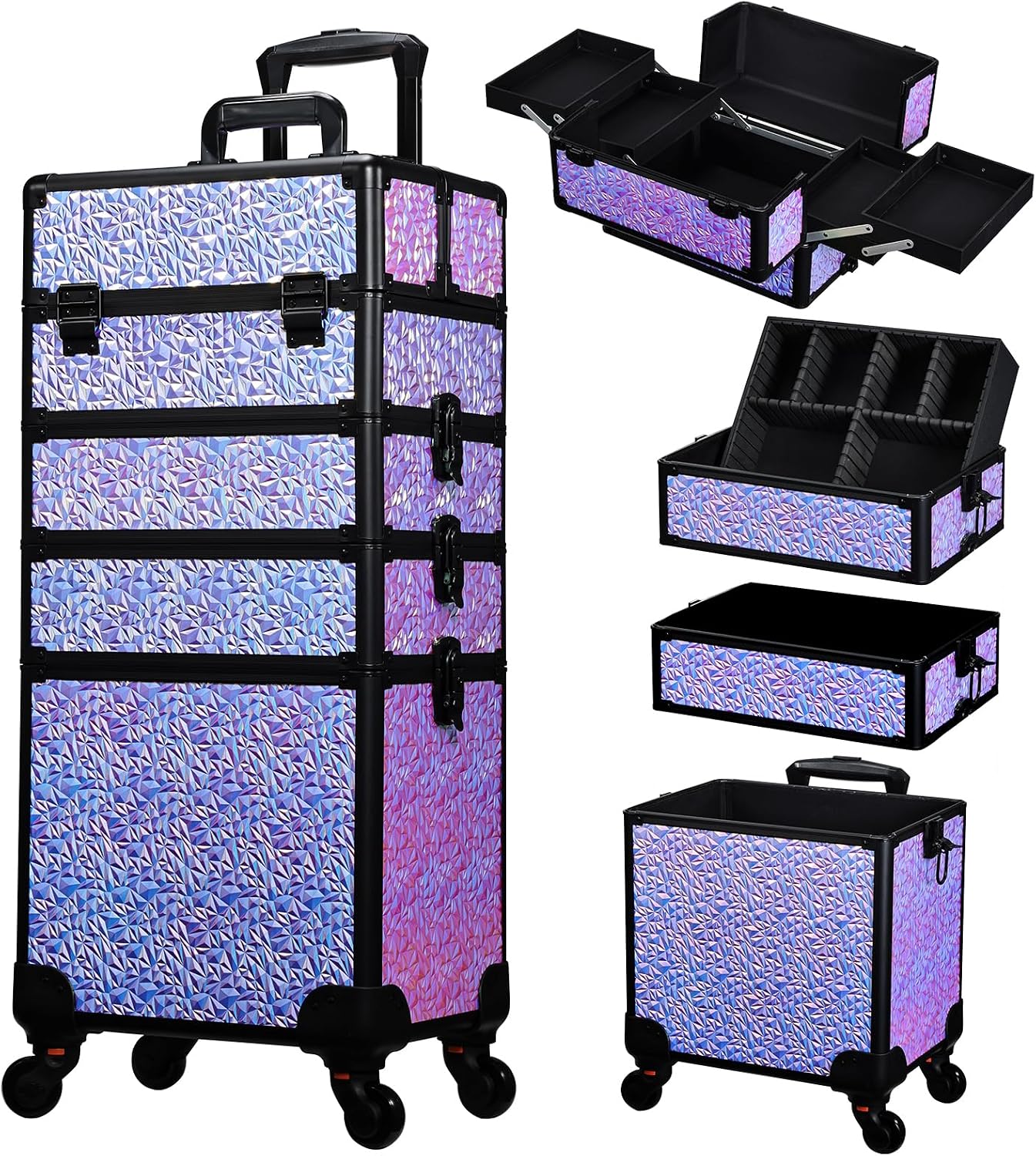 Beauty Makeup & D Anime Studio Vega Baja - Rolling Makeup Train Case, Large Cosmetology