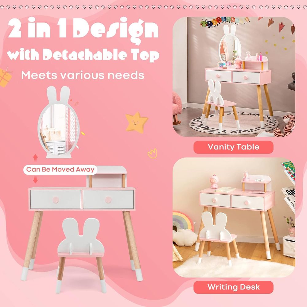 EY Kids Vanity, Rabbit Themed  - огляд і ціна Beauty Makeup Kids