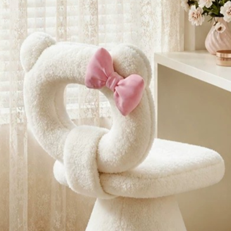 Bow Dressing Vanity Stool Pink - огляд і ціна Beauty With Makeup