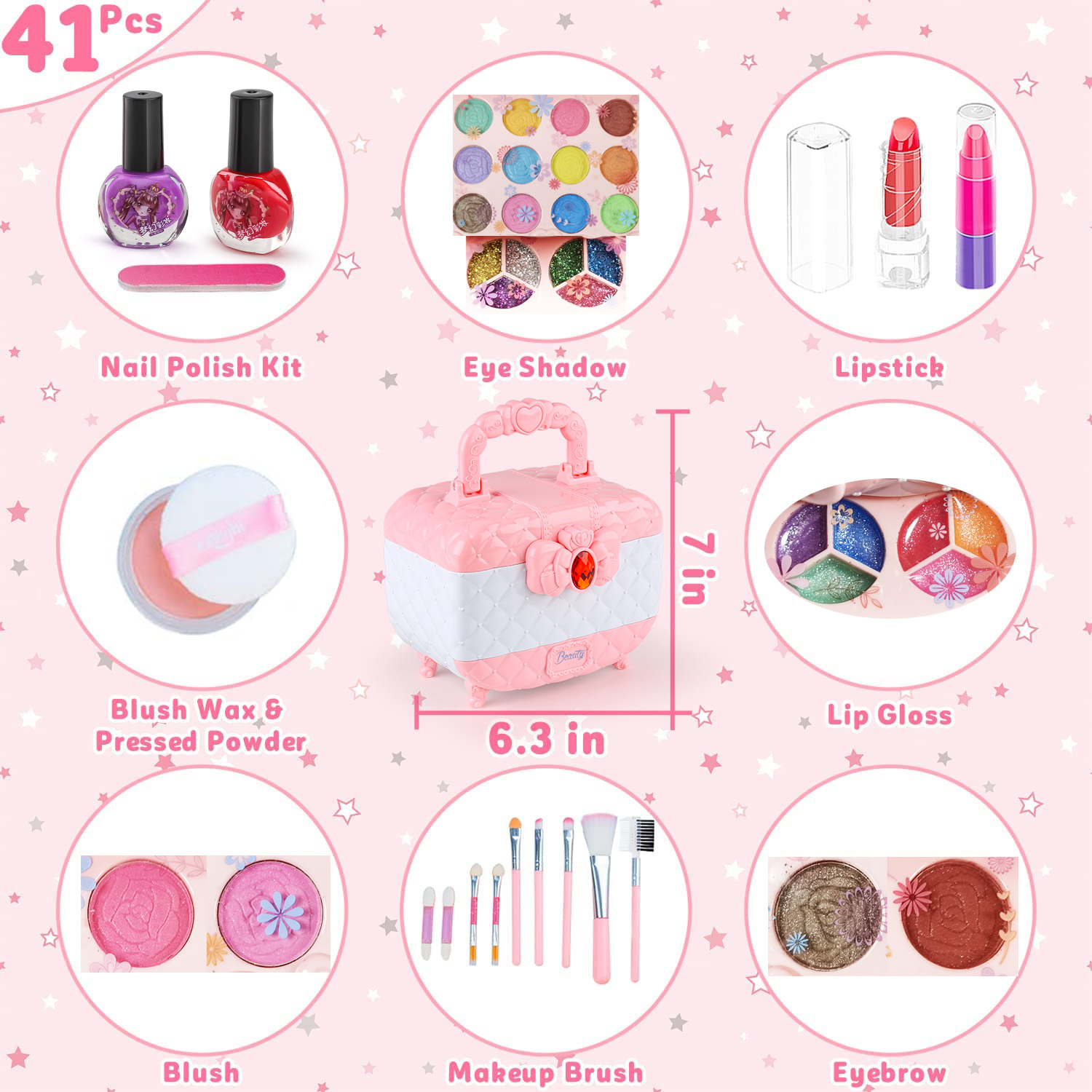 Kids Makeup Toy Kit for Girls, - огляд і ціна Beauty Makeup Kids