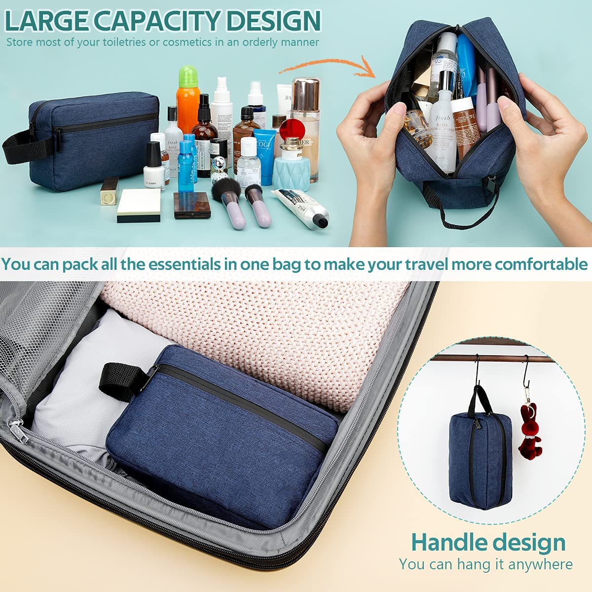 Toiletry Bag Travel Mens Cosme - огляд і ціна Makeup Beauty Necessaire