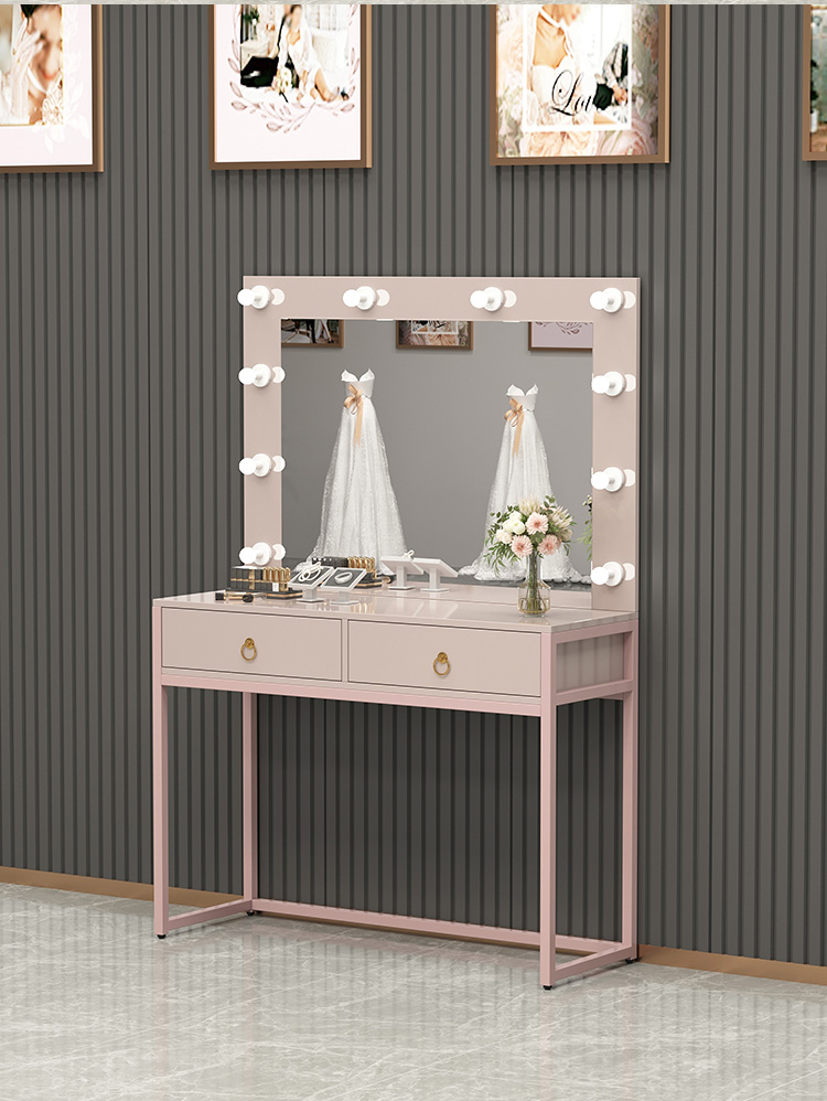 Dresser with lamp mirror integ - огляд і ціна Beauty Makeup Bridal