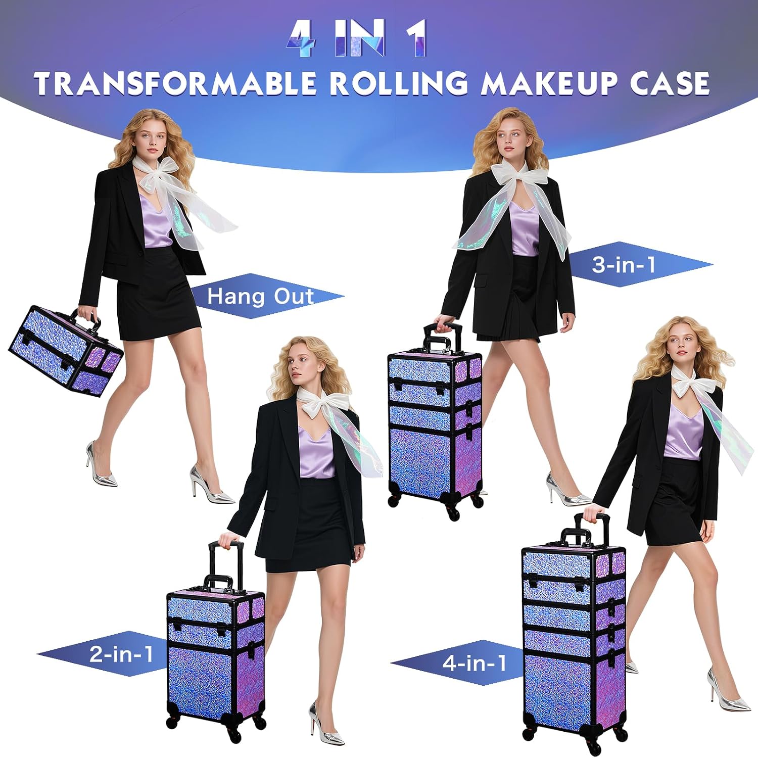 Rolling Makeup Train Case, Lar - огляд і ціна Beauty Makeup & D Anime Studio Vega Baja