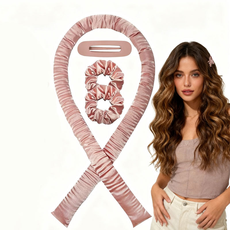 4pcs Heatless Curling Rods No  - огляд і ціна Hair Curling Wand