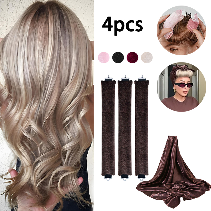 4pcs Heatless Hair Curler With - огляд і ціна Hair Curling Wand