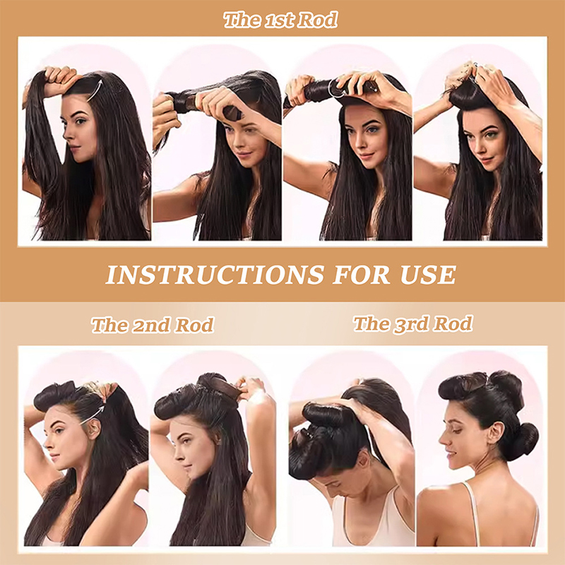 4pcs Heatless Hair Curler With - огляд і ціна Hair Curling Wand